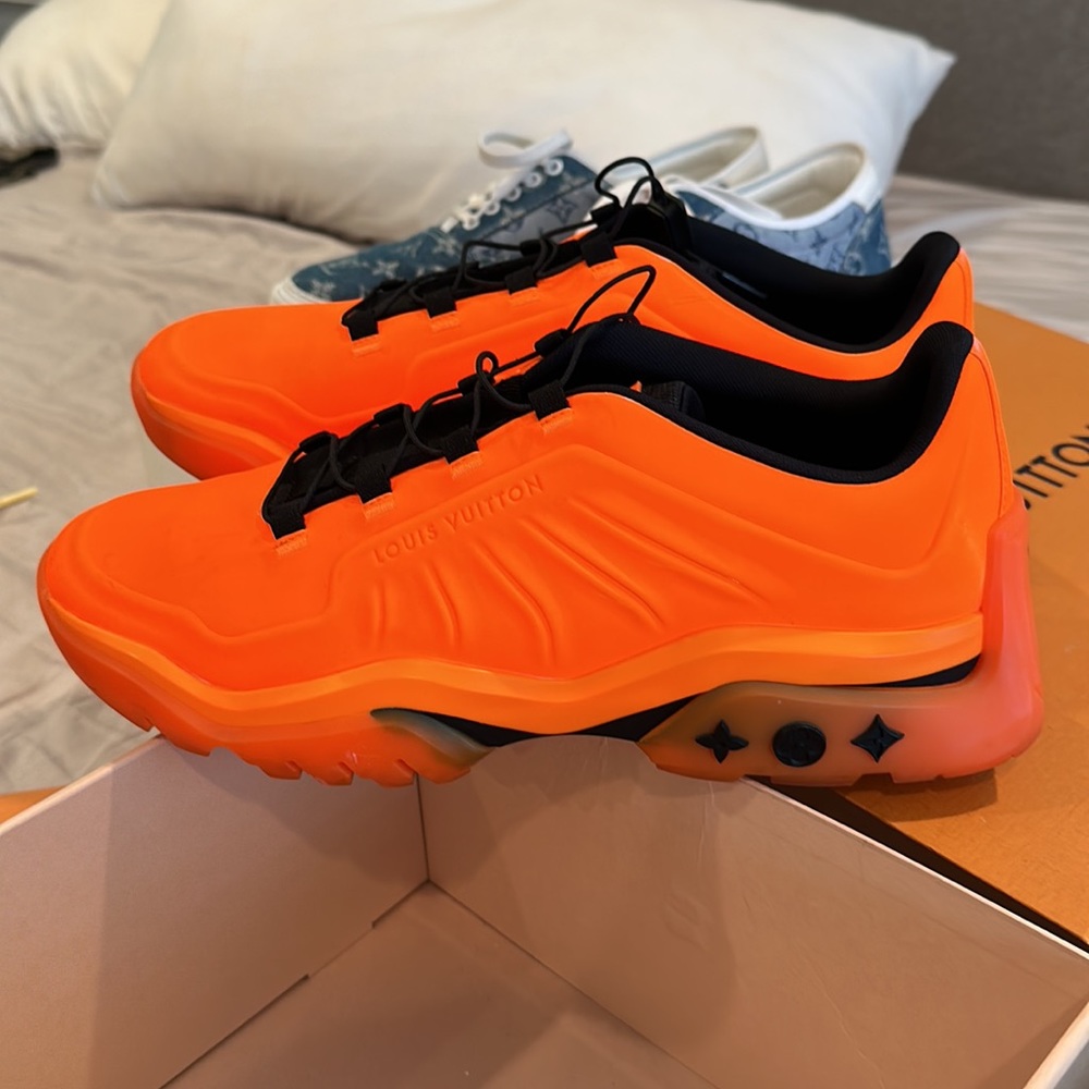 Authentic Louis Vuitton sneakers worn one time